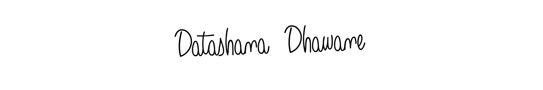 Create a beautiful signature design for name Datashana  Dhawane. With this signature (Angelique-Rose-font-FFP) fonts, you can make a handwritten signature for free. Datashana  Dhawane signature style 5 images and pictures png