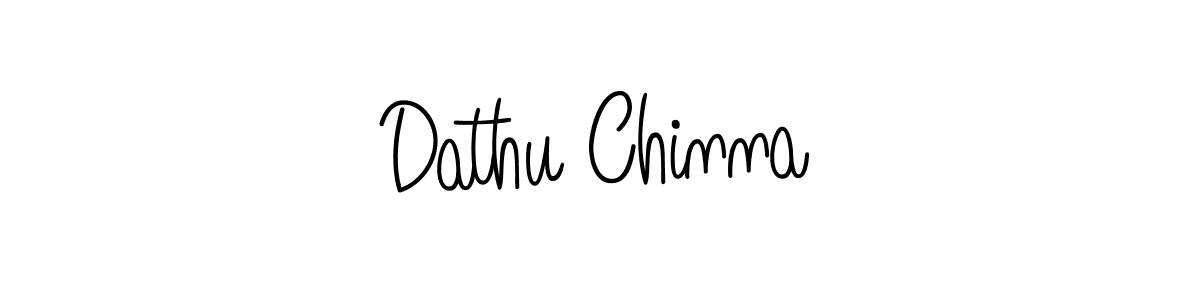 How to make Dathu Chinna signature? Angelique-Rose-font-FFP is a professional autograph style. Create handwritten signature for Dathu Chinna name. Dathu Chinna signature style 5 images and pictures png
