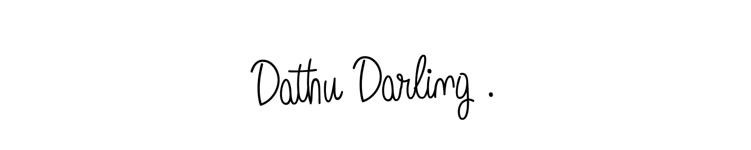 Design your own signature with our free online signature maker. With this signature software, you can create a handwritten (Angelique-Rose-font-FFP) signature for name Dathu Darling .. Dathu Darling . signature style 5 images and pictures png