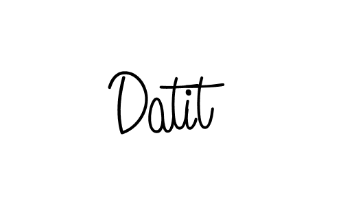 Design your own signature with our free online signature maker. With this signature software, you can create a handwritten (Angelique-Rose-font-FFP) signature for name Datit. Datit signature style 5 images and pictures png