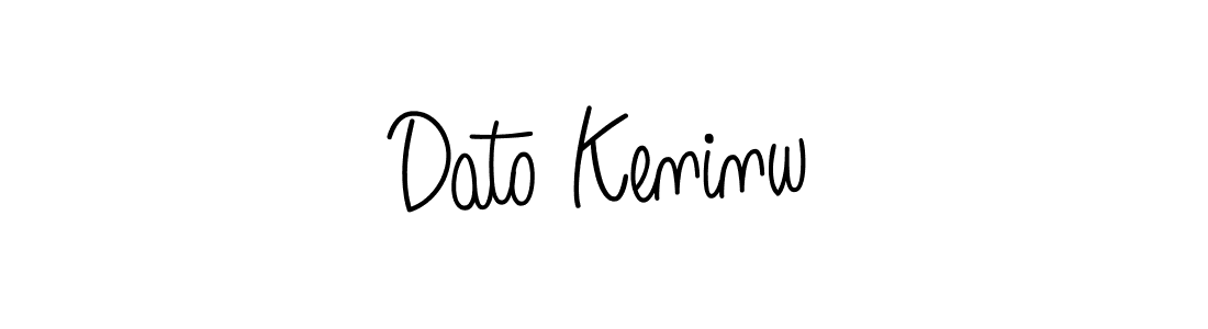 Make a beautiful signature design for name Dato Keninw. With this signature (Angelique-Rose-font-FFP) style, you can create a handwritten signature for free. Dato Keninw signature style 5 images and pictures png