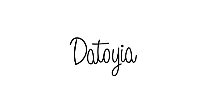 How to Draw Datoyia signature style? Angelique-Rose-font-FFP is a latest design signature styles for name Datoyia. Datoyia signature style 5 images and pictures png