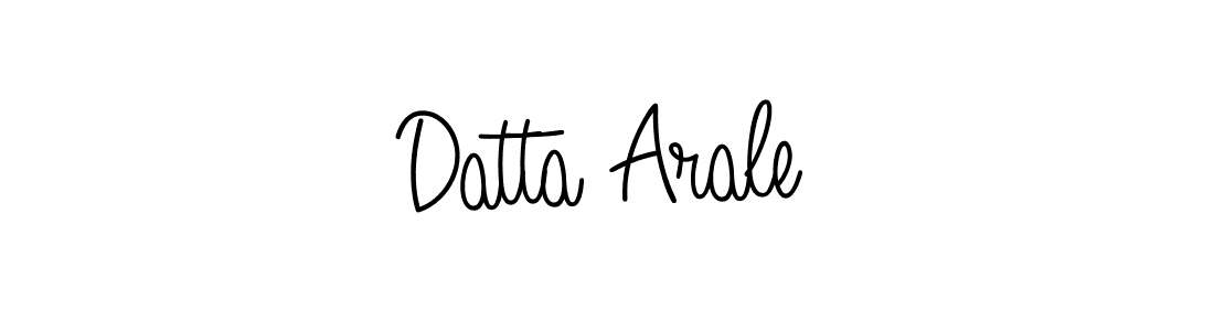 How to make Datta Arale name signature. Use Angelique-Rose-font-FFP style for creating short signs online. This is the latest handwritten sign. Datta Arale signature style 5 images and pictures png