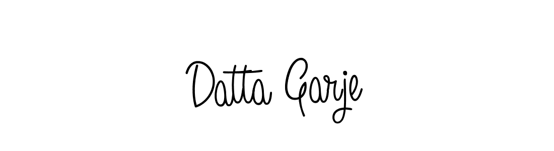 Create a beautiful signature design for name Datta Garje. With this signature (Angelique-Rose-font-FFP) fonts, you can make a handwritten signature for free. Datta Garje signature style 5 images and pictures png