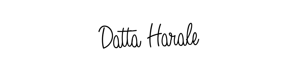 Datta Harale stylish signature style. Best Handwritten Sign (Angelique-Rose-font-FFP) for my name. Handwritten Signature Collection Ideas for my name Datta Harale. Datta Harale signature style 5 images and pictures png