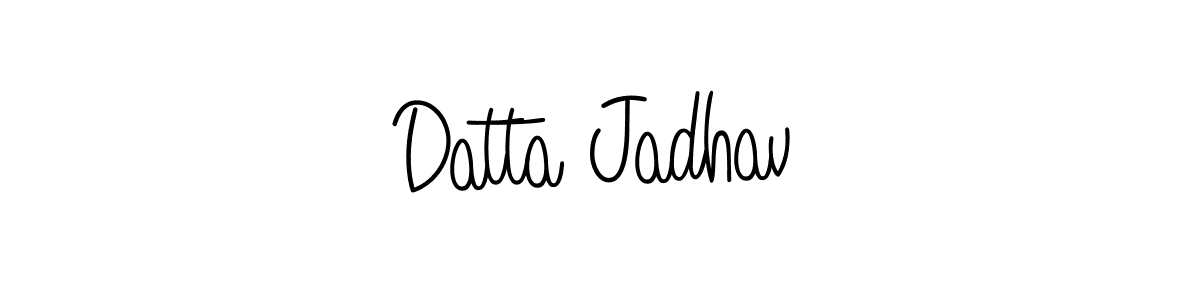 Design your own signature with our free online signature maker. With this signature software, you can create a handwritten (Angelique-Rose-font-FFP) signature for name Datta Jadhav. Datta Jadhav signature style 5 images and pictures png