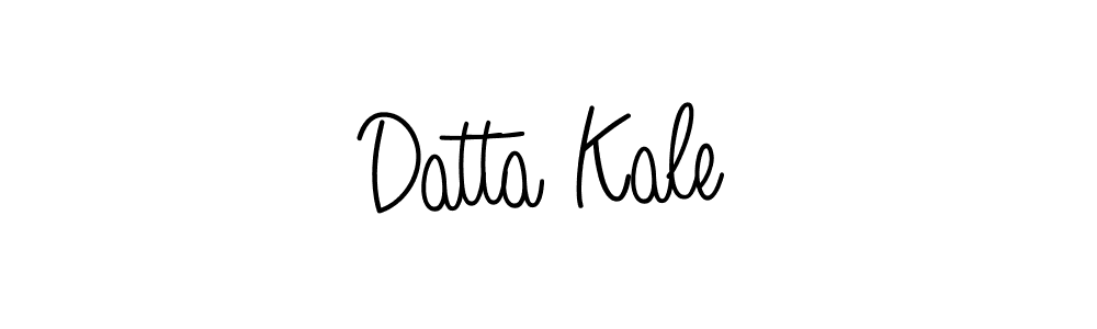 Design your own signature with our free online signature maker. With this signature software, you can create a handwritten (Angelique-Rose-font-FFP) signature for name Datta Kale. Datta Kale signature style 5 images and pictures png