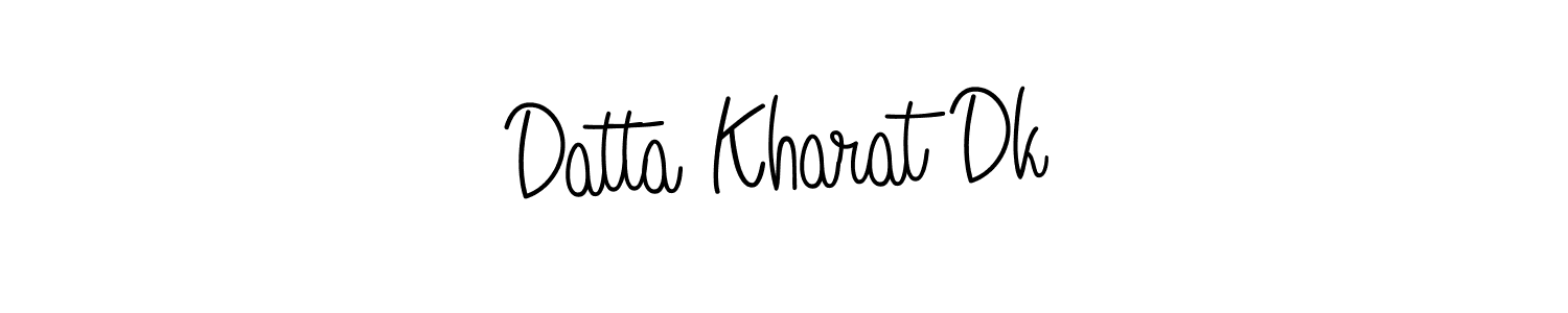 The best way (Angelique-Rose-font-FFP) to make a short signature is to pick only two or three words in your name. The name Datta Kharat Dk include a total of six letters. For converting this name. Datta Kharat Dk signature style 5 images and pictures png