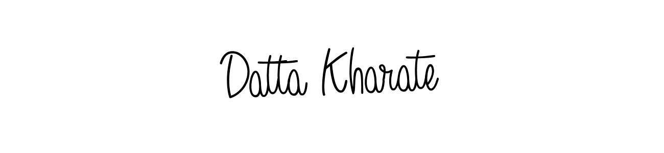 Make a beautiful signature design for name Datta Kharate. With this signature (Angelique-Rose-font-FFP) style, you can create a handwritten signature for free. Datta Kharate signature style 5 images and pictures png