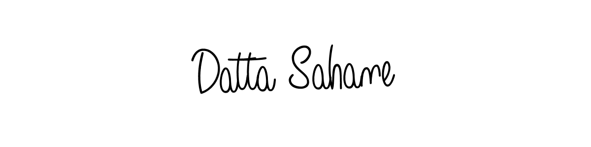 Make a beautiful signature design for name Datta Sahane. With this signature (Angelique-Rose-font-FFP) style, you can create a handwritten signature for free. Datta Sahane signature style 5 images and pictures png