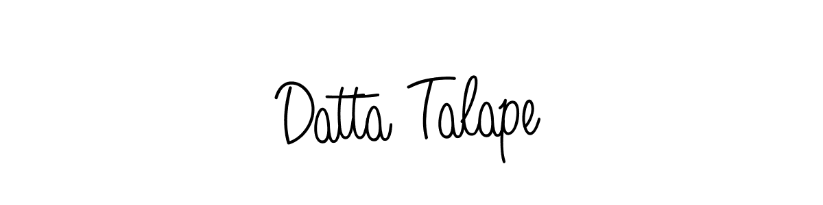 Make a beautiful signature design for name Datta Talape. With this signature (Angelique-Rose-font-FFP) style, you can create a handwritten signature for free. Datta Talape signature style 5 images and pictures png