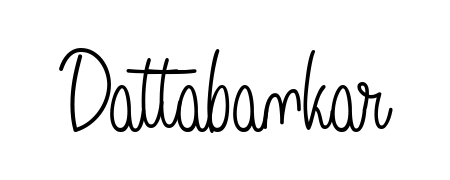 Give your name Dattabankar an exquisite flair with the Angelique-Rose-font-FFP script font. Ideal for contracts, resumes, and formal letterheads. Dattabankar signature style 5 images and pictures png