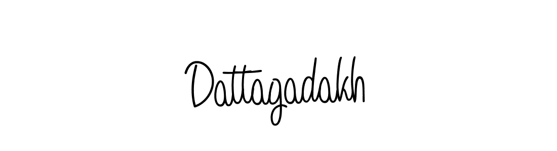 Make a beautiful signature design for name Dattagadakh. With this signature (Angelique-Rose-font-FFP) style, you can create a handwritten signature for free. Dattagadakh signature style 5 images and pictures png