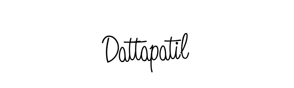 Design your own signature with our free online signature maker. With this signature software, you can create a handwritten (Angelique-Rose-font-FFP) signature for name Dattapatil. Dattapatil signature style 5 images and pictures png