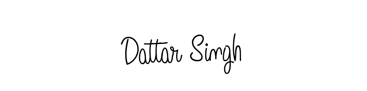 You should practise on your own different ways (Angelique-Rose-font-FFP) to write your name (Dattar Singh) in signature. don't let someone else do it for you. Dattar Singh signature style 5 images and pictures png