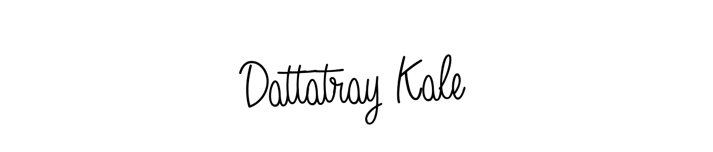 Design your own signature with our free online signature maker. With this signature software, you can create a handwritten (Angelique-Rose-font-FFP) signature for name Dattatray Kale. Dattatray Kale signature style 5 images and pictures png