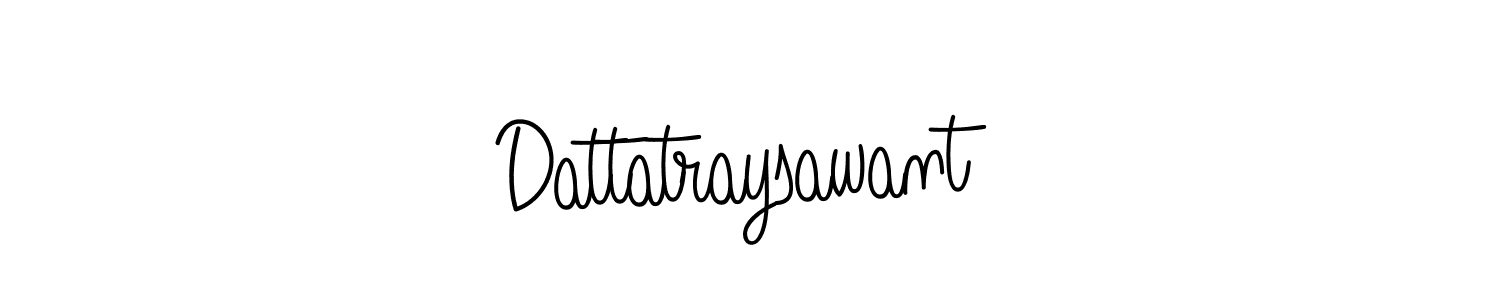 Design your own signature with our free online signature maker. With this signature software, you can create a handwritten (Angelique-Rose-font-FFP) signature for name Dattatraysawant. Dattatraysawant signature style 5 images and pictures png