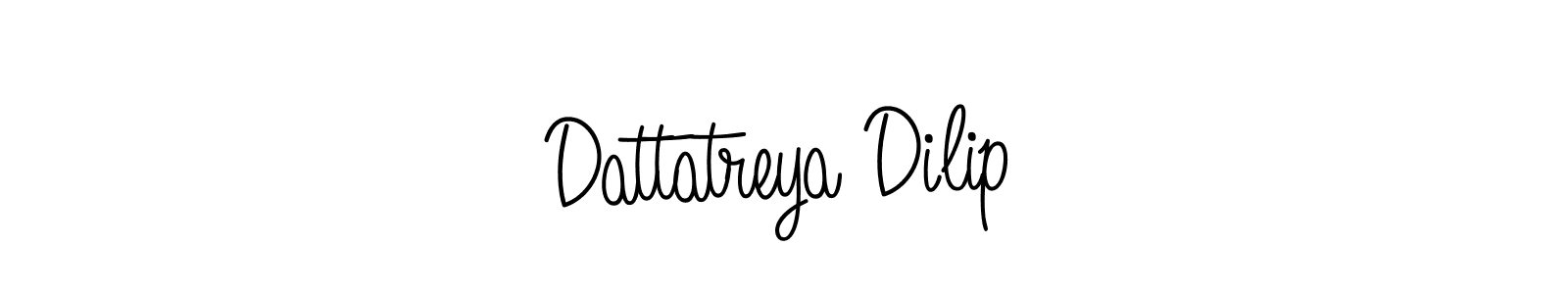 You should practise on your own different ways (Angelique-Rose-font-FFP) to write your name (Dattatreya Dilip) in signature. don't let someone else do it for you. Dattatreya Dilip signature style 5 images and pictures png