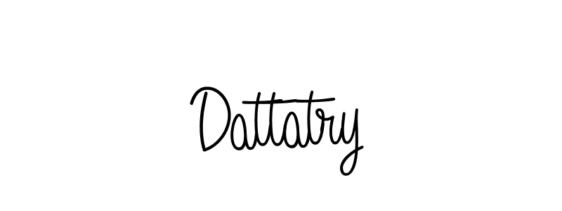 Use a signature maker to create a handwritten signature online. With this signature software, you can design (Angelique-Rose-font-FFP) your own signature for name Dattatry. Dattatry signature style 5 images and pictures png
