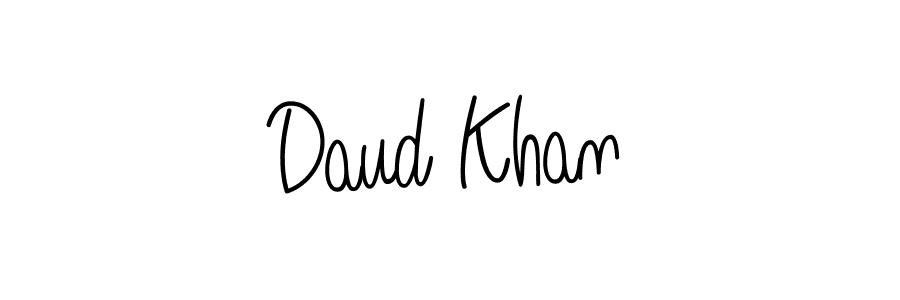 Design your own signature with our free online signature maker. With this signature software, you can create a handwritten (Angelique-Rose-font-FFP) signature for name Daud Khan. Daud Khan signature style 5 images and pictures png