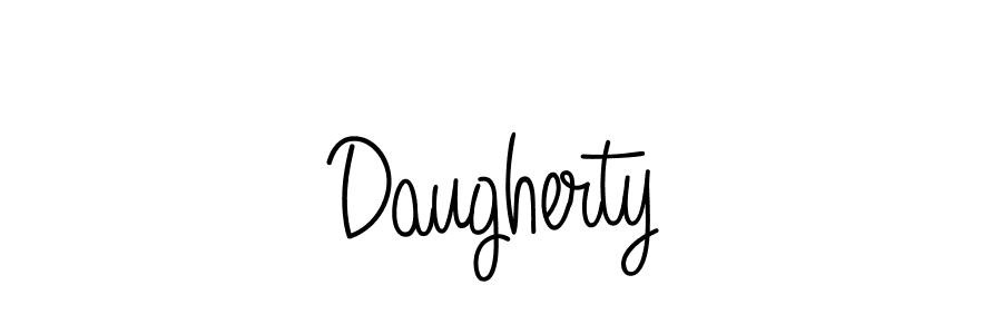 You should practise on your own different ways (Angelique-Rose-font-FFP) to write your name (Daugherty) in signature. don't let someone else do it for you. Daugherty signature style 5 images and pictures png