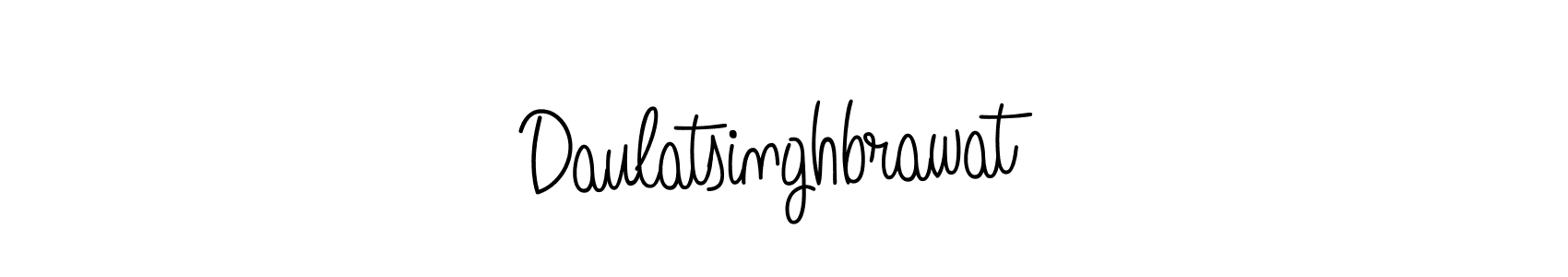 Use a signature maker to create a handwritten signature online. With this signature software, you can design (Angelique-Rose-font-FFP) your own signature for name Daulatsinghbrawat. Daulatsinghbrawat signature style 5 images and pictures png