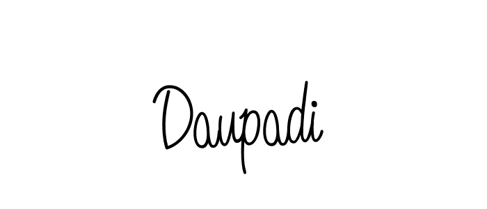 How to make Daupadi name signature. Use Angelique-Rose-font-FFP style for creating short signs online. This is the latest handwritten sign. Daupadi signature style 5 images and pictures png