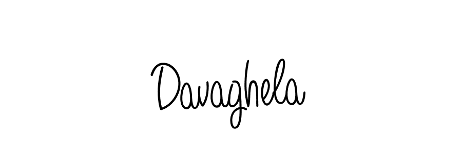 Make a beautiful signature design for name Davaghela. With this signature (Angelique-Rose-font-FFP) style, you can create a handwritten signature for free. Davaghela signature style 5 images and pictures png