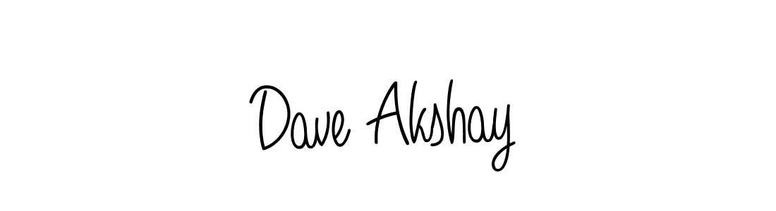 Make a beautiful signature design for name Dave Akshay. With this signature (Angelique-Rose-font-FFP) style, you can create a handwritten signature for free. Dave Akshay signature style 5 images and pictures png