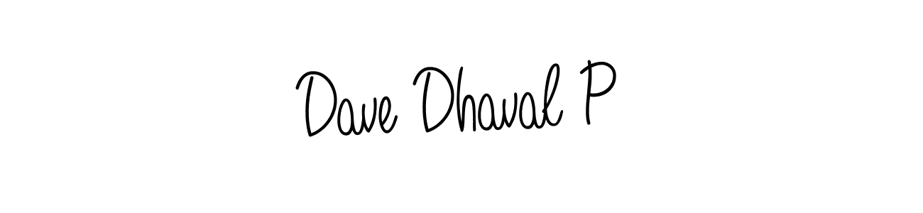 You should practise on your own different ways (Angelique-Rose-font-FFP) to write your name (Dave Dhaval P) in signature. don't let someone else do it for you. Dave Dhaval P signature style 5 images and pictures png