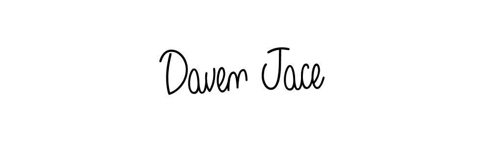 Make a beautiful signature design for name Daven Jace. With this signature (Angelique-Rose-font-FFP) style, you can create a handwritten signature for free. Daven Jace signature style 5 images and pictures png