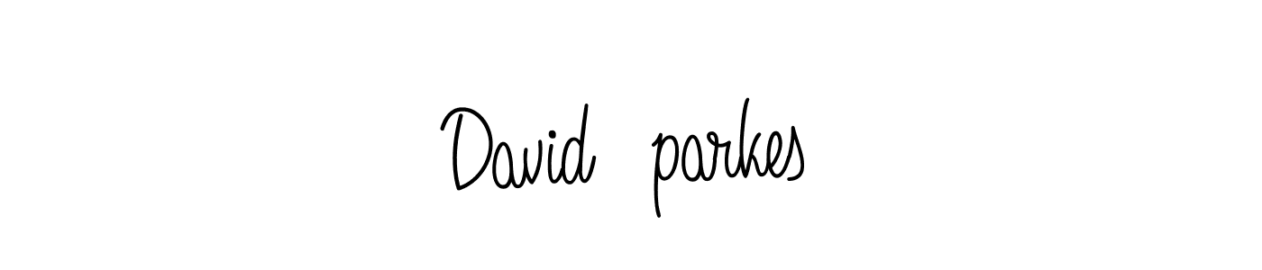 The best way (Angelique-Rose-font-FFP) to make a short signature is to pick only two or three words in your name. The name David parkes include a total of six letters. For converting this name. David parkes signature style 5 images and pictures png
