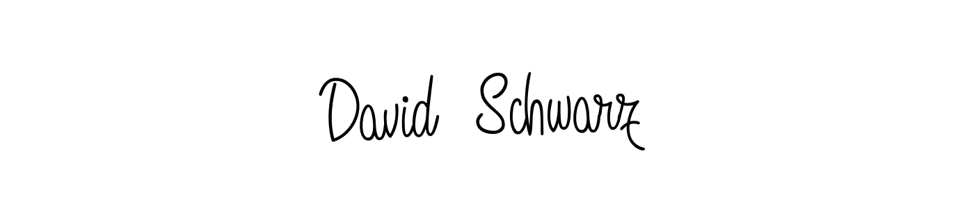 Use a signature maker to create a handwritten signature online. With this signature software, you can design (Angelique-Rose-font-FFP) your own signature for name David  Schwarz. David  Schwarz signature style 5 images and pictures png