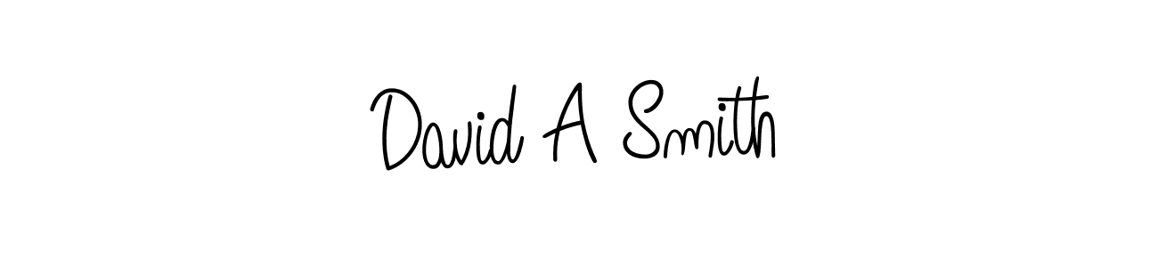 Design your own signature with our free online signature maker. With this signature software, you can create a handwritten (Angelique-Rose-font-FFP) signature for name David A Smith. David A Smith signature style 5 images and pictures png