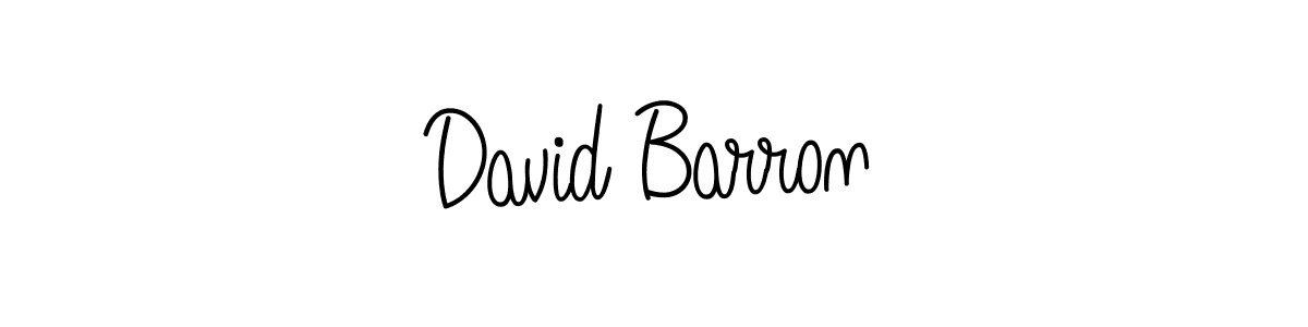 You should practise on your own different ways (Angelique-Rose-font-FFP) to write your name (David Barron) in signature. don't let someone else do it for you. David Barron signature style 5 images and pictures png