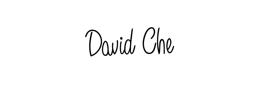 Make a beautiful signature design for name David Che. With this signature (Angelique-Rose-font-FFP) style, you can create a handwritten signature for free. David Che signature style 5 images and pictures png