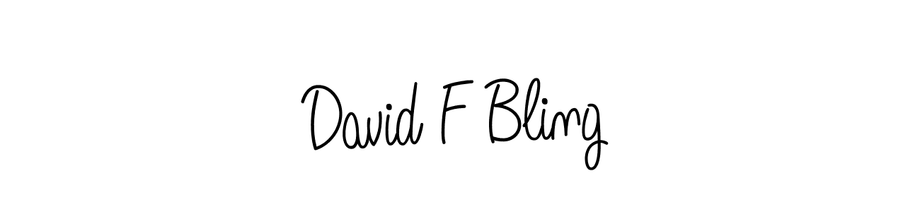 How to make David F Bling name signature. Use Angelique-Rose-font-FFP style for creating short signs online. This is the latest handwritten sign. David F Bling signature style 5 images and pictures png