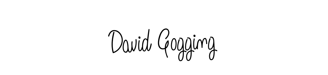 You should practise on your own different ways (Angelique-Rose-font-FFP) to write your name (David Gogging) in signature. don't let someone else do it for you. David Gogging signature style 5 images and pictures png