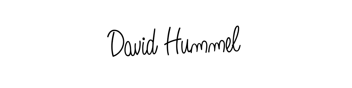 Make a beautiful signature design for name David Hummel. With this signature (Angelique-Rose-font-FFP) style, you can create a handwritten signature for free. David Hummel signature style 5 images and pictures png