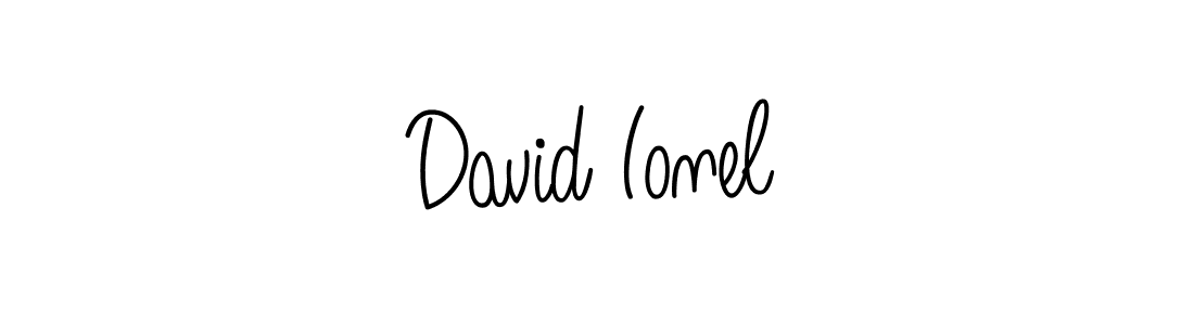 David Ionel stylish signature style. Best Handwritten Sign (Angelique-Rose-font-FFP) for my name. Handwritten Signature Collection Ideas for my name David Ionel. David Ionel signature style 5 images and pictures png