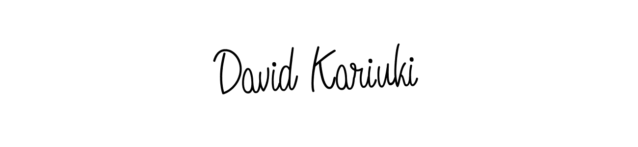 Make a beautiful signature design for name David Kariuki. With this signature (Angelique-Rose-font-FFP) style, you can create a handwritten signature for free. David Kariuki signature style 5 images and pictures png
