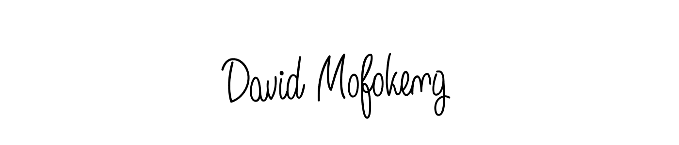 Use a signature maker to create a handwritten signature online. With this signature software, you can design (Angelique-Rose-font-FFP) your own signature for name David Mofokeng. David Mofokeng signature style 5 images and pictures png