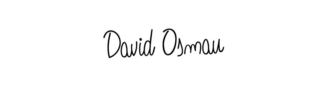 Make a beautiful signature design for name David Osmau. With this signature (Angelique-Rose-font-FFP) style, you can create a handwritten signature for free. David Osmau signature style 5 images and pictures png