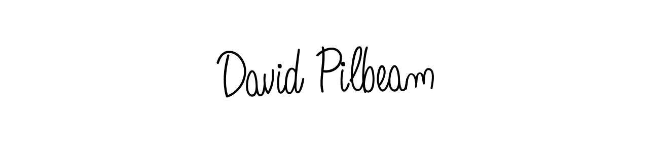 You should practise on your own different ways (Angelique-Rose-font-FFP) to write your name (David Pilbeam) in signature. don't let someone else do it for you. David Pilbeam signature style 5 images and pictures png