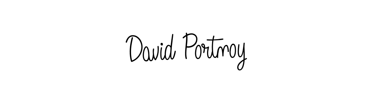 You should practise on your own different ways (Angelique-Rose-font-FFP) to write your name (David Portnoy) in signature. don't let someone else do it for you. David Portnoy signature style 5 images and pictures png