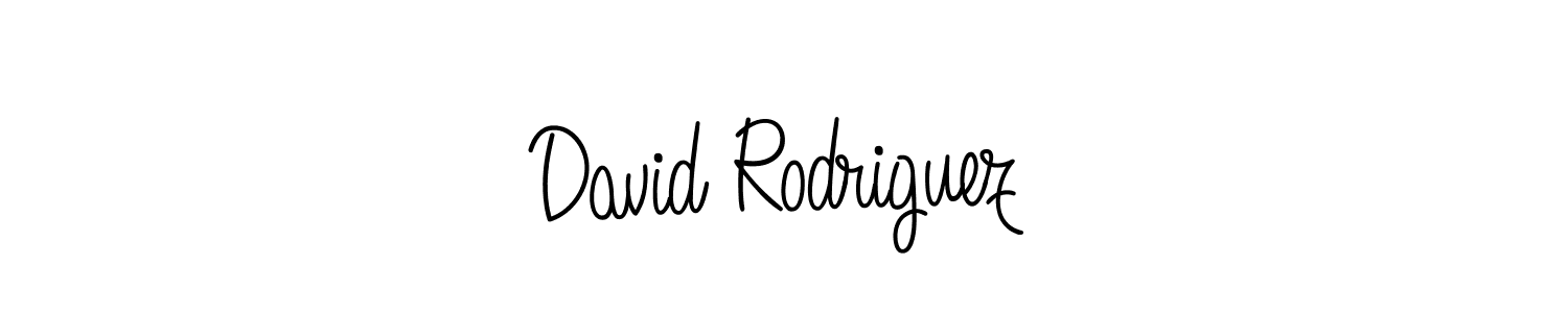 You should practise on your own different ways (Angelique-Rose-font-FFP) to write your name (David Rodriguez) in signature. don't let someone else do it for you. David Rodriguez signature style 5 images and pictures png