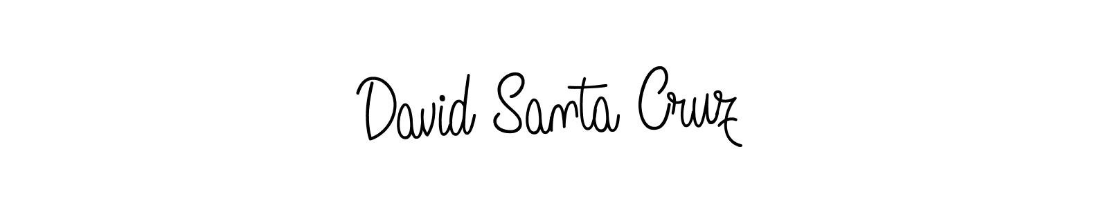 Make a beautiful signature design for name David Santa Cruz. With this signature (Angelique-Rose-font-FFP) style, you can create a handwritten signature for free. David Santa Cruz signature style 5 images and pictures png