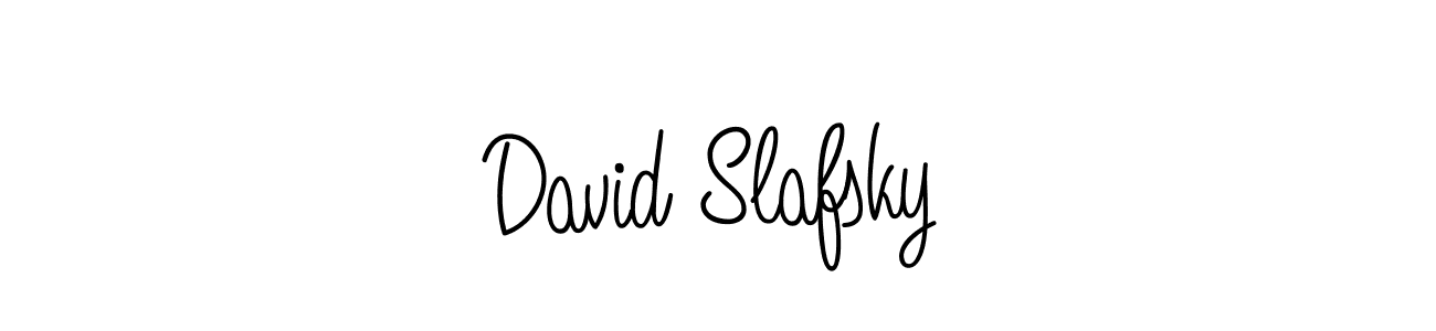 You should practise on your own different ways (Angelique-Rose-font-FFP) to write your name (David Slafsky) in signature. don't let someone else do it for you. David Slafsky signature style 5 images and pictures png
