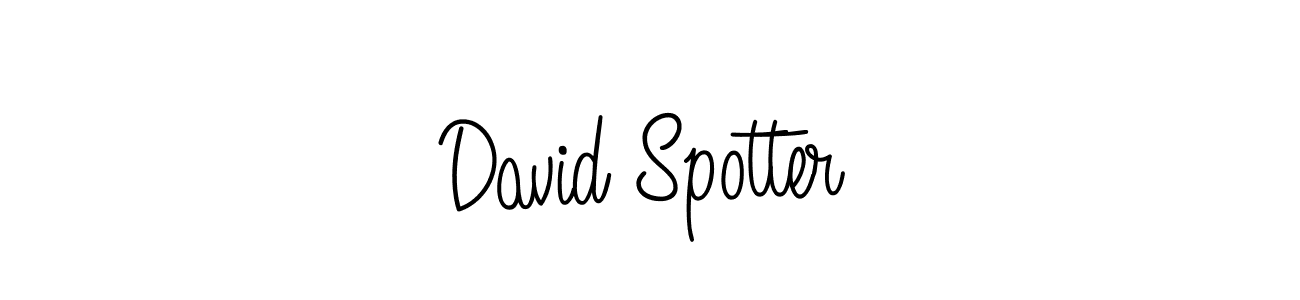 The best way (Angelique-Rose-font-FFP) to make a short signature is to pick only two or three words in your name. The name David Spotter include a total of six letters. For converting this name. David Spotter signature style 5 images and pictures png