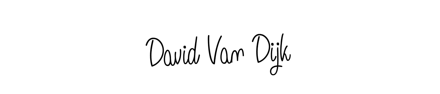 Make a beautiful signature design for name David Van Dijk. With this signature (Angelique-Rose-font-FFP) style, you can create a handwritten signature for free. David Van Dijk signature style 5 images and pictures png